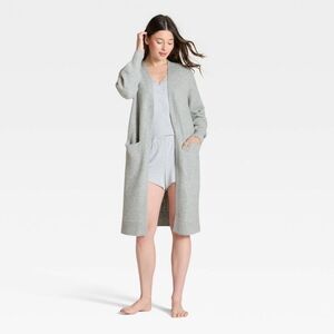 Auden - Women's Sweater Robe - Auden Heather Gray XL/XXL Gray